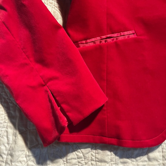 STUNNING flawless vintage Marshall Field’s velvet blazer in red-pink - 12 - Picture 3 of 7